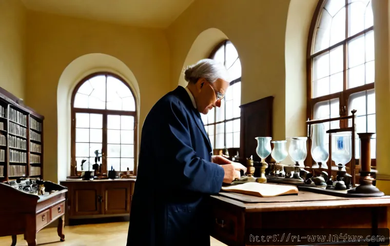 Home 17 장수 연구의 역사적 배경 - Photorealistic historical longevity research scene in a grand 19th-century Polish medical library, a...